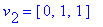 v[2] = vector([0, 1, 1])
