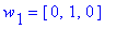 w[1] = vector([0, 1, 0])