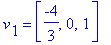 v[1] = vector([-4/3, 0, 1])