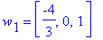 w[1] = vector([-4/3, 0, 1])