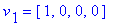 v[1] = vector([1, 0, 0, 0])