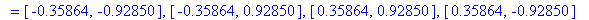 `` = [-.35864, -.92850], [-.35864, .92850], [.35864, .92850], [.35864, -.92850]