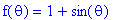 f(theta) = 1+sin(theta)