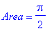 Area = 1/2*Pi
