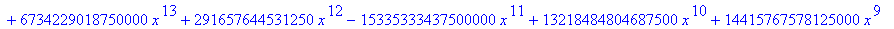 (x^2+3*x-5)^20 = x^40+60*x^39+1610*x^38+25080*x^37+243295*x^36+1407672*x^35+3258690*x^34-15639660*x^33-145490505*x^32-295234920*x^31+1353572844*x^30+7851690720*x^29+746643570*x^28-86198131440*x^27-1367...