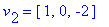v[2] = vector([1, 0, -2])