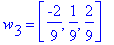 w[3] = vector([-2/9, 1/9, 2/9])